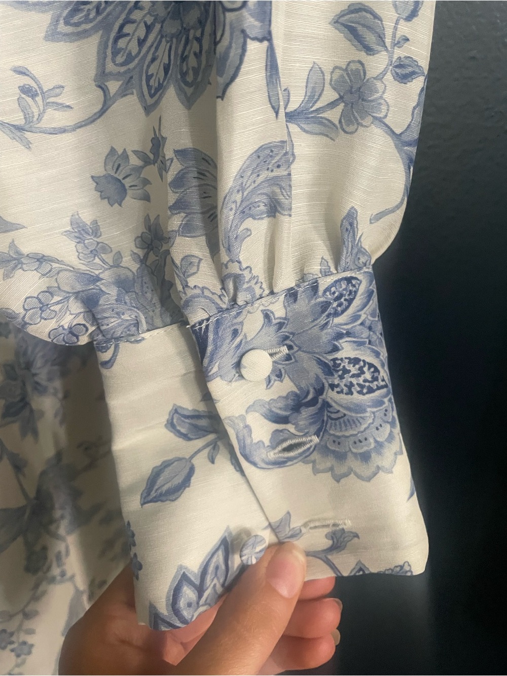 Sezane Editions Bellisima Toile Maxi Dress Shirtdress Linen Silk 34 XS S - Picture 2 of 7